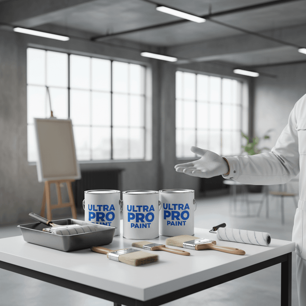 Premium commercial painting materials